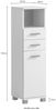 Schildmeyer Palermo Highboard 157644, Anthrazit/Artisan Eiche Dekor, 30,3 x 32,6 x 110,5 cm Bild 3