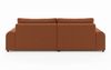 Ecksofa Lounge Schlaffunktion Bettkasten moderne L-Couch Ecke Links Terracotta Bild 5