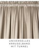 Eurofirany Vorhang VELVET (2 St), Kräuselband, blickdicht, Samt, 2er-Set Vorhang aus Velvet, mit mittlerem Verdunkelungsgrad, Tunnelzug Bild 4