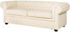 Sofa Leder creme CHESTERFIELD Bild 4