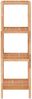 vidaXL Badregal, Massivholz Nussbaum natur, 35,5 x 35,5 x 112,5 cm Bild 3