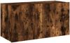vidaXL TV-Wandschrank mit LED-Leuchten Räuchereiche 80x35x41 cm 837320 Bild 3