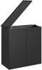 vidaXL Garten-Kissenbox PE Rattan 100x49x103,5 cm Schwarz 317223 Bild 4