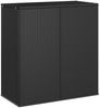 vidaXL Garten-Kissenbox PE Rattan 100x49x103,5 cm Schwarz 317223 Bild 2