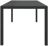vidaXL Gartentisch Schwarz 185x90x74 cm Aluminium und WPC 42792 Bild 3
