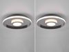 LED Deckenleuchte 2er Set Silber Chrom mit Switch Dimmer IP44, Ø 30cm Bild 3