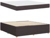 vidaXL Bettrahmen mit Matratze Dunkelbraun 180 x 200 cm Stoff 3398421 Bild 4