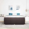 vidaXL Bettrahmen mit Matratze Dunkelbraun 180 x 200 cm Stoff 3398421 Bild 3
