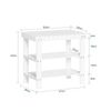SoBuy FSR02-K-W Schuhbank, Massivholz, Lackiert, Weiß, 50 x 45 x 29 cm Bild 3