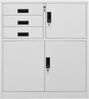 vidaXL Büroschrank Hellgrau 90 x 40 x 102 cm Stahl [336406] Bild 2