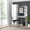 Vicco 'Tessa' Arbeitstisch, Schreibtisch mit Schrank, weiß, 168 x 52 x 122,9 cm Bild 3