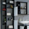 Badschrank Ilias Anthrazit/Weiß 60 x 190 cm Vicco Bild 5