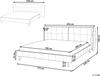 Bett mit Lattenrost SENLIS 160 x 200 cm Samtstoff Beige Bild 2