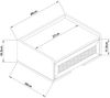 Wandregal Ljuredsø mit Schublade 40x30x16,5 cm Weiß [en. casa] Bild 3