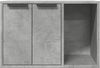 vidaXL Katzenklo Betongrau 60x40x40 cm Holzwerkstoff 857727 Bild 5