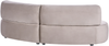 Sofa 3-Sitzer LAERDAL Samtstoff Taupe Bild 5