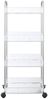 vidaXL Aufbewahrungswagen 4 Etagen Transparent 37 x 28 x 95 cm Acryl Bild 4