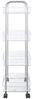 vidaXL Aufbewahrungswagen 4 Etagen Transparent 37 x 28 x 95 cm Acryl Bild 5