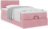vidaXL Ottoman-Bett mit Matratze Rosa 90x200 cm Samt 3311752 Bild 4