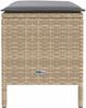 vidaXL Garten-Fußhocker Beige und Hellgrau 80 x 38 x 42 cm PE-Rattan 42025400 Bild 5