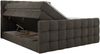 Boxspringbett ALTIVO KING DUO, Doppelbett mit Stauraum Multipocket-Matratze und Topper Bett mit Kopfteil, Fußteil - 120 x 200 cm - Dunkelgrau Velvet - H3 Bild 5