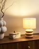Tischlampe BETWA Mangoholz Hellbraun Bild 3