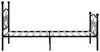 vidaXL Bettgestell mit Lattenrost Schwarz Metall 90×200 cm 284454 Bild 4