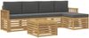 vidaXL Outdoor-Sofagarnitur 6 pcs Weiß und Anthrazit 59 x 59 x 37 cm 3391707 Bild 2