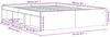 vidaXL Bettgestell Schwarz 140x200 cm 3203860 Bild 4