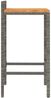 vidaXL Barhocker 4 Stk. Grau Poly Rattan und Massivholz Akazie 362605 Bild 5