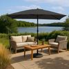 doppler Sonnenschirm Gartenschirm eckig GS Sunline III 260 x 150 Anthrazit Bild 2