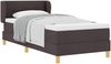 vidaXL Boxspringbett mit Matratze Dunkelbraun 90 x 190 cm Stoff 3340188 Bild 2