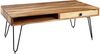Wohnling Couchtisch HARLEM Massiv-Holz 120 cm breit Wohnzimmer-Tisch, Akazie Bild 2