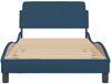 vidaXL Bettgestell mit Kopfteil "Dover" Blau 100x200 cm Stoff 373131 Bild 4