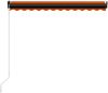 Einziehbare Markise, Sonnenmarkise Handbetrieben 300 x 250 cm Orange und Braun Bild 4