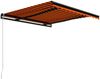 Einziehbare Markise, Sonnenmarkise Handbetrieben 300 x 250 cm Orange und Braun Bild 3