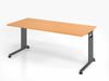 Schreibtisch C-Fuß 180x80 cm Buche/Graphit Bild 2