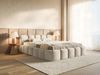 Selsey 'Cloudy Low' Polsterbett 200x200 cm, wasserabweisender Samt, Hellbeige Bild 3