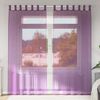 vidaXL Voile Vorhänge mit Schlaufen 2 Stk. Violett 140x225 cm 4102293 Bild 1