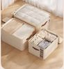 Agger Aufbewahrungsbox Aufbewahrungstasche mit Deckel, Groß Kleideraufbewahrung, Umzugskartons, Faltbare Aufbewahrung Boxen für Decken Kleidung Bild 3
