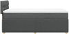 vidaXL Boxspringbett mit Matratze Dunkelgrau 90x190 cm Stoff 3287319 Bild 5