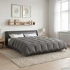 vidaXL Sommerdecke Gepolstert Hellgrau 240 x 260 cm Mikrofaser 42025928 Bild 4