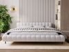 GRAINGOLD Imagine Doppelbett 120x200, mit Kopfteil, Lattenrost, Bouclé-Stoff, Hellgrau Bild 4
