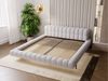 GRAINGOLD Imagine Doppelbett 120x200, mit Kopfteil, Lattenrost, Bouclé-Stoff, Hellgrau Bild 5