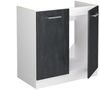 Spülenunterschrank R-Line Schwarz Beton 80 cm AP Anthrazit Vicco Bild 4