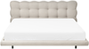 Bett mit Lattenrost Stoff SOULISSE 180 x 200 cm Beige Bild 5