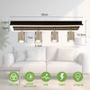 ZMH LED Deckenstrahler 4 Flammig Deckenleuchte: GU10 Deckenspots Schwenkbar Küchenlampe Silber Strahler 18W Warmweiß Deckenlampe 52CM für Büro Wohnzimmer Schlafzimmer Esszimmer (Ohne Leuchtmittel) Bild 3