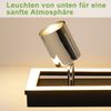 ZMH LED Deckenstrahler 4 Flammig Deckenleuchte: GU10 Deckenspots Schwenkbar Küchenlampe Silber Strahler 18W Warmweiß Deckenlampe 52CM für Büro Wohnzimmer Schlafzimmer Esszimmer (Ohne Leuchtmittel) Bild 4