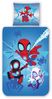 MTOnlinehandel Kinderbettwäsche Spidey & Friends "Helden der Nacht", Geschenkidee, 100% Baumwolle, 2 teilig, Winterbettwäsche kuschelig und weich für Jungen und Mädchen Bild 2