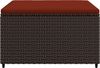 vidaXL Gartenhocker mit Kissen 2 Stk. Braun Poly Rattan 319821 Bild 4